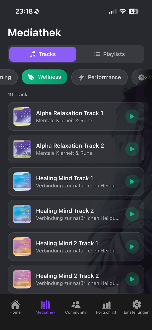 Wellness - Dark Mode